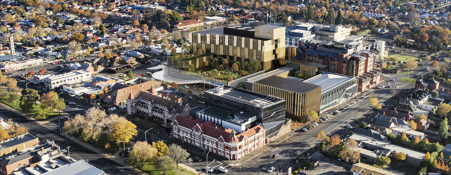 VHHSBA-Ballarat-Base-Hospital-redevelopment-aerial-render-final-banner